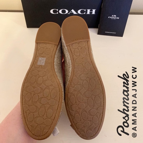 Coach Gold Ballet Slippers- NWT - Picture 8 of 8